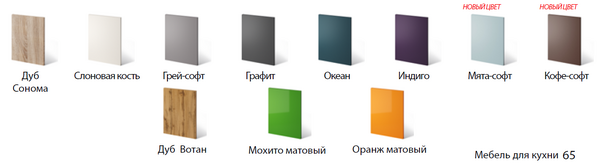 Кухонный модуль окап 6х Контемп кофе софт