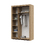 Шкаф 3х створчатый Паола ШК-702 дуб крафт золотой